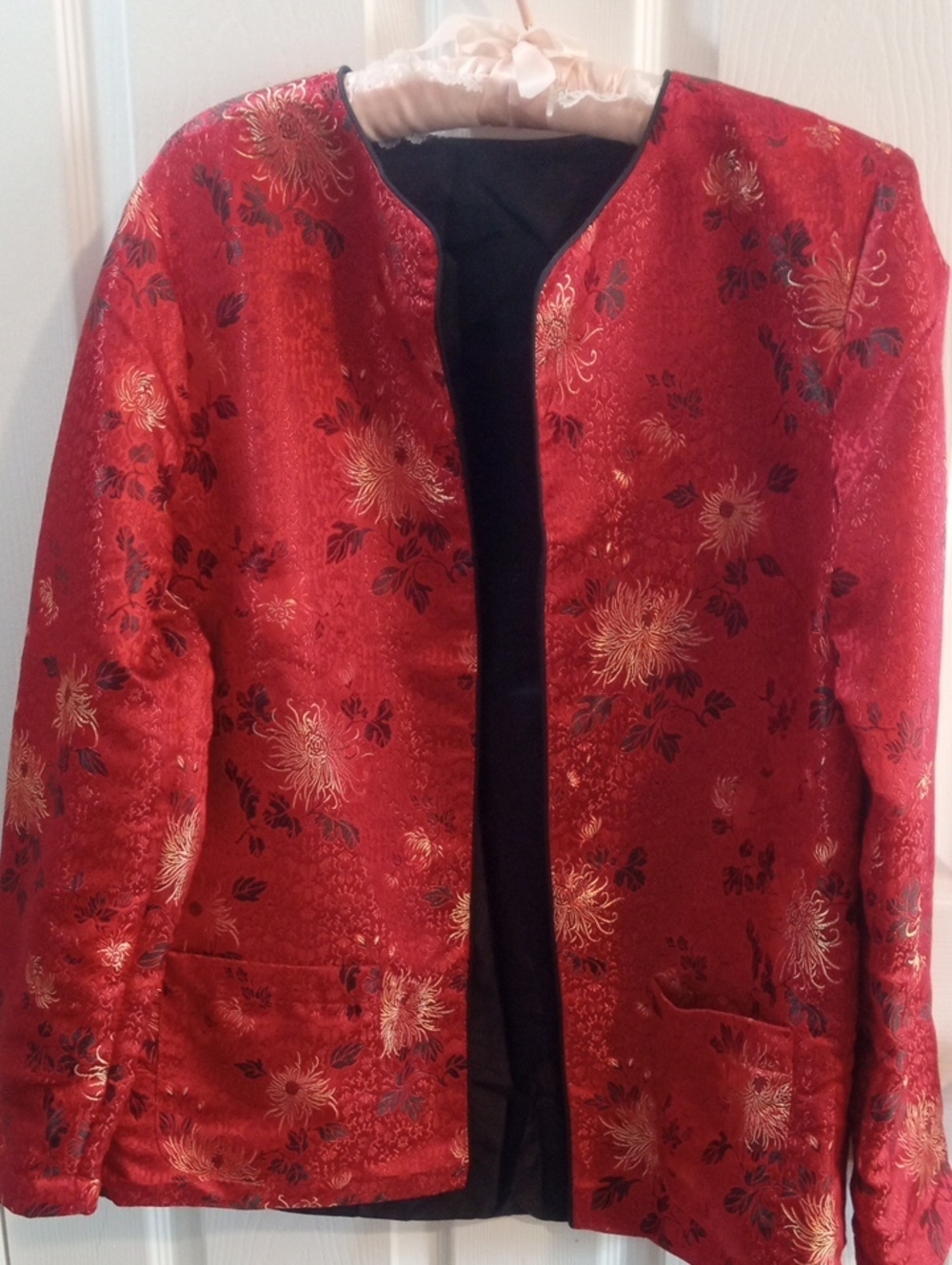 HARRY WALLACE NY ASIAN SILK JACKET - Picture 1 of 9